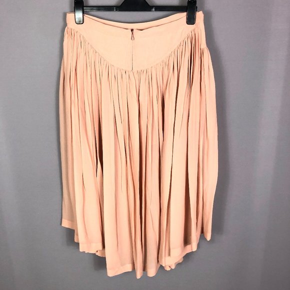 Stella McCartney Women's Rose Pleated Silk Midi Flare Skirts Size EU 44 - Picture 7 of 12